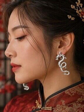 MODCLOTH CHINESE DRAGON EARRINGS